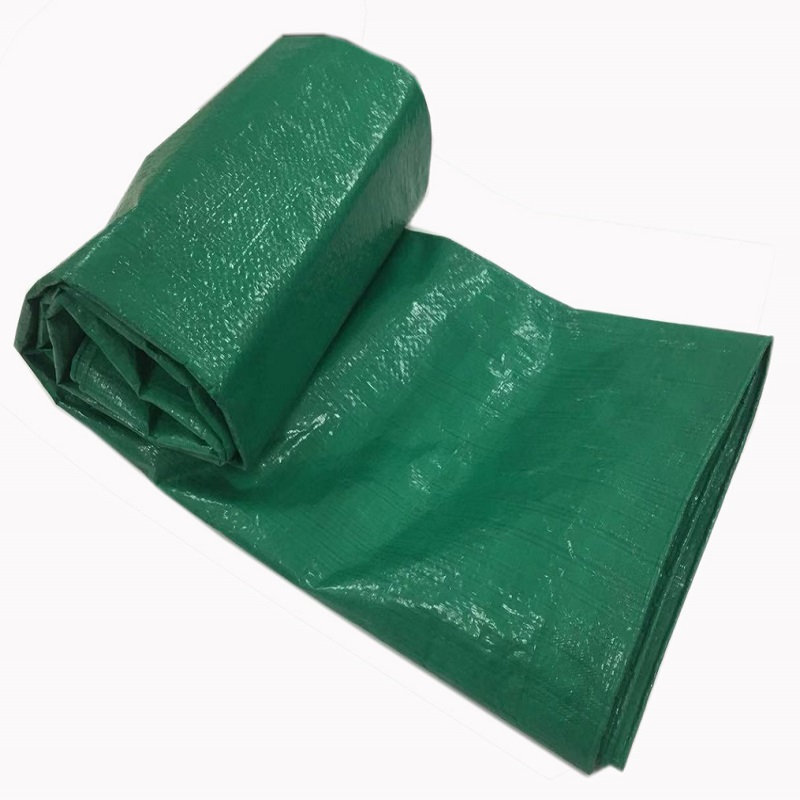 Bâche de tissu de HDPE de couleur verte LDPE a stratifié la feuille de plastique de bâche de couverture de camion de bâche de PE de PE